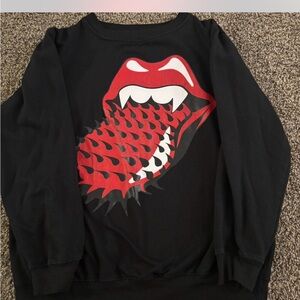 Black Graphic Sweater